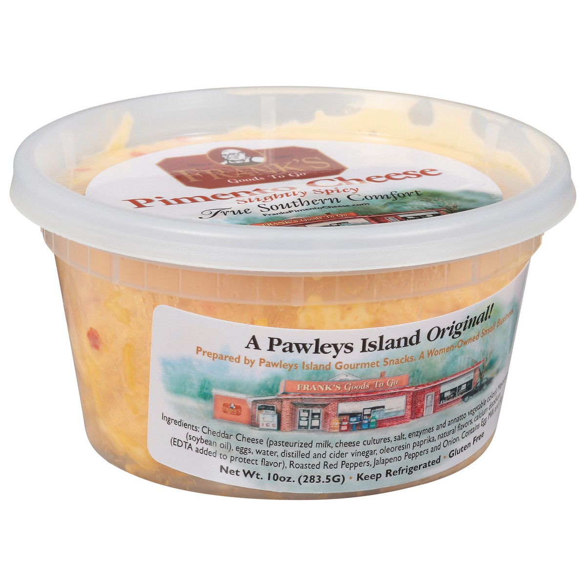 slide 4 of 13, Frank's Goods to Go Slightly Spicy Pimento Cheese 10 oz, 10 oz