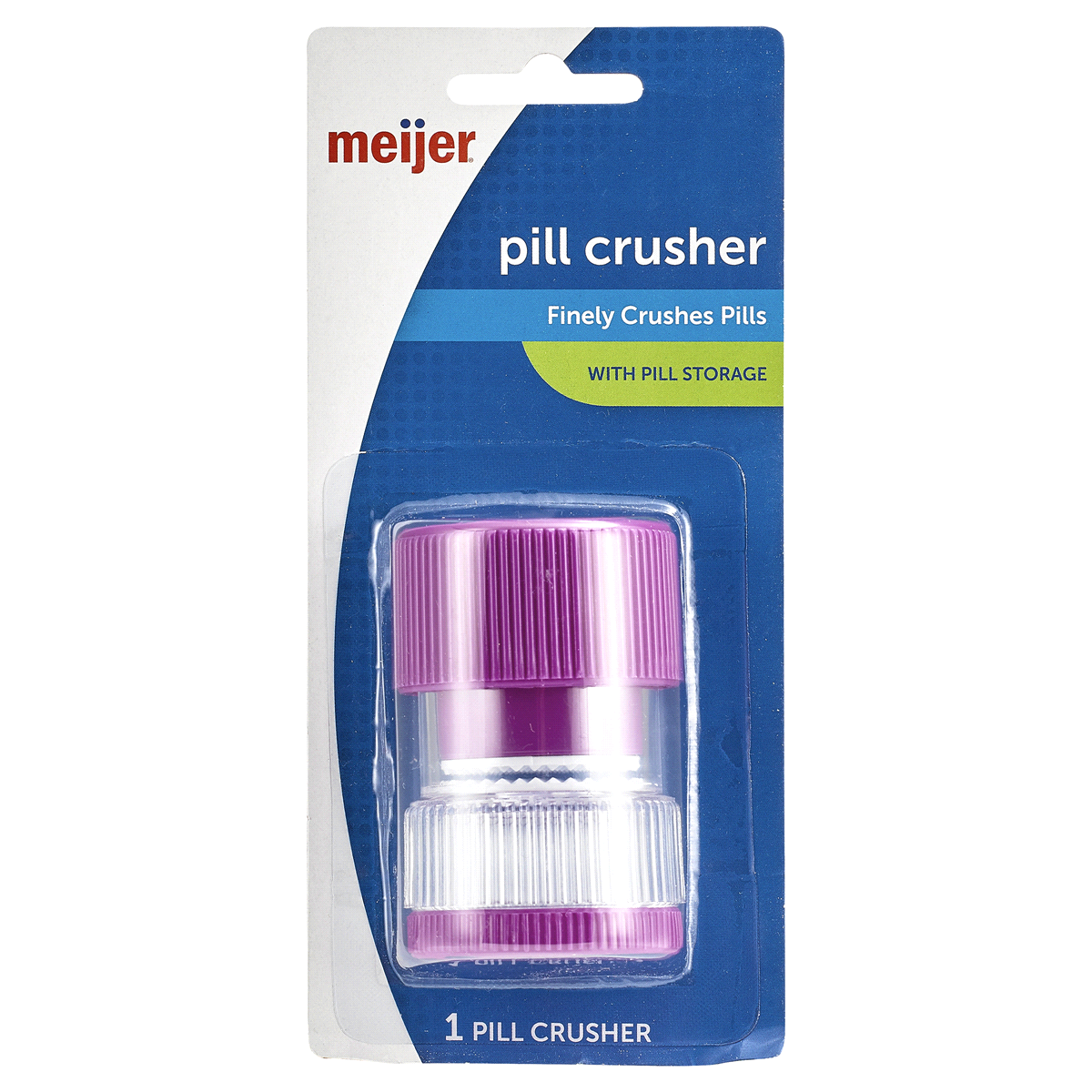 slide 1 of 5, Meijer Pill Crusher with Storage, 1 ct