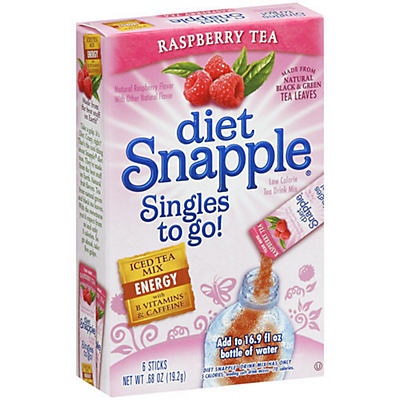 slide 1 of 1, Snapple Tea with Raspberry, 6 ct