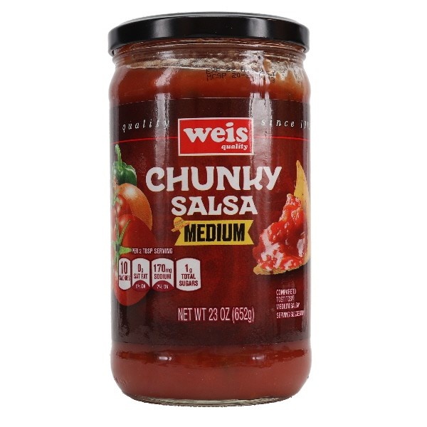 slide 1 of 1, Weis Quality Medium Salsa  Large, 23 oz