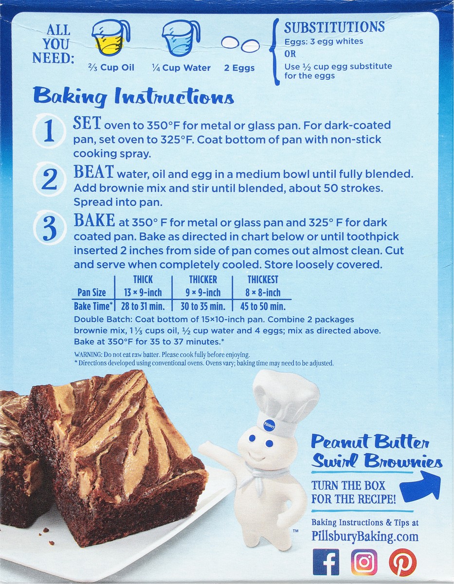 slide 6 of 9, Pillsbury Chocolate Fudge Brownie Mix, 18.4 oz Box, 18.4 oz