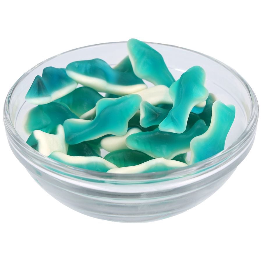 slide 5 of 5, Nice! Gummy Candy Sharks, 4 oz