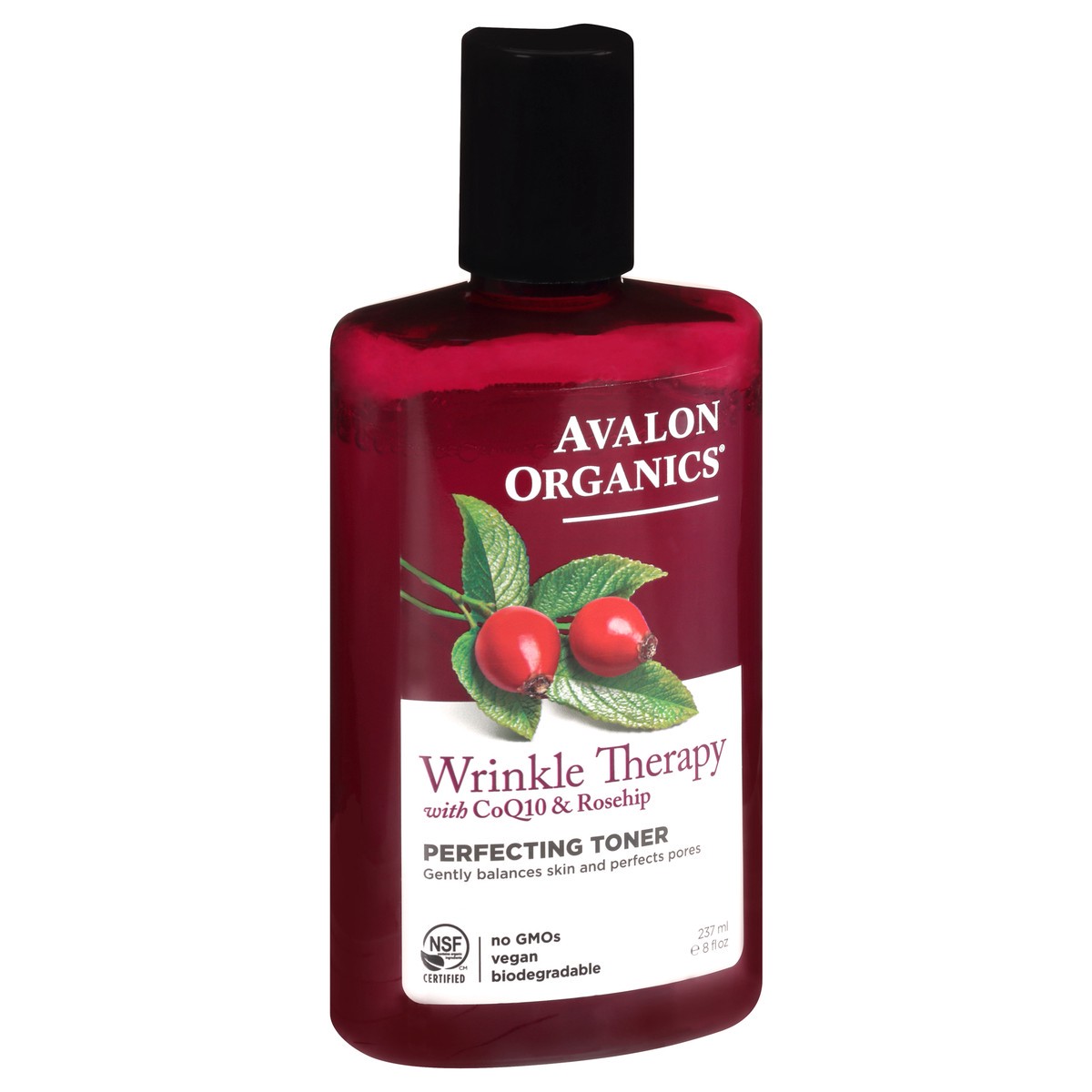 slide 3 of 8, Avalon Organics Wrinkle Therapy With Coq10 & Rosehip Perfecting Toner, 8 oz