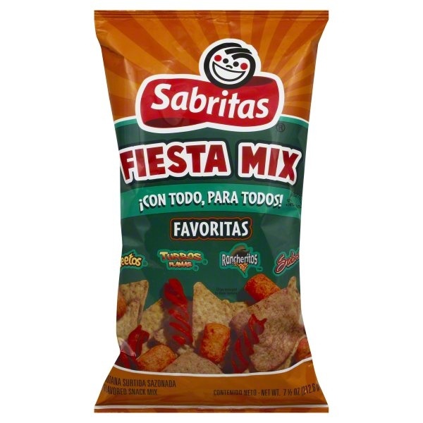 slide 1 of 5, Sabritas Fiesta Mix Flavored Snack Mix, 7.5 oz