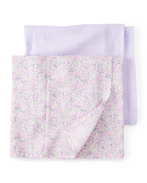 slide 1 of 1, Carter's Carters 2-Pack Muslin Swaddle Blankets Multi OSZ, 1 ct