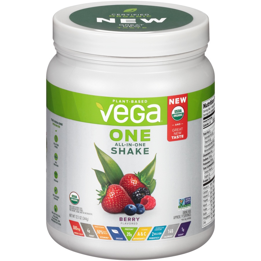 slide 1 of 6, Vega One Natural Nutritional Shake, 13.5 oz