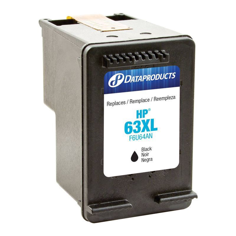 slide 2 of 3, Dataproducts Remanufactured Black XL High Yield Single Ink Cartridge - Compatible with HP 63XL Ink Series (F6U64A) - Dataproducts, 1 ct