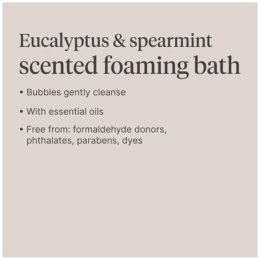 slide 5 of 5, Walgreens Foaming Bath with Epsom Salt Eucalyptus & Spearmint, 34 fl oz