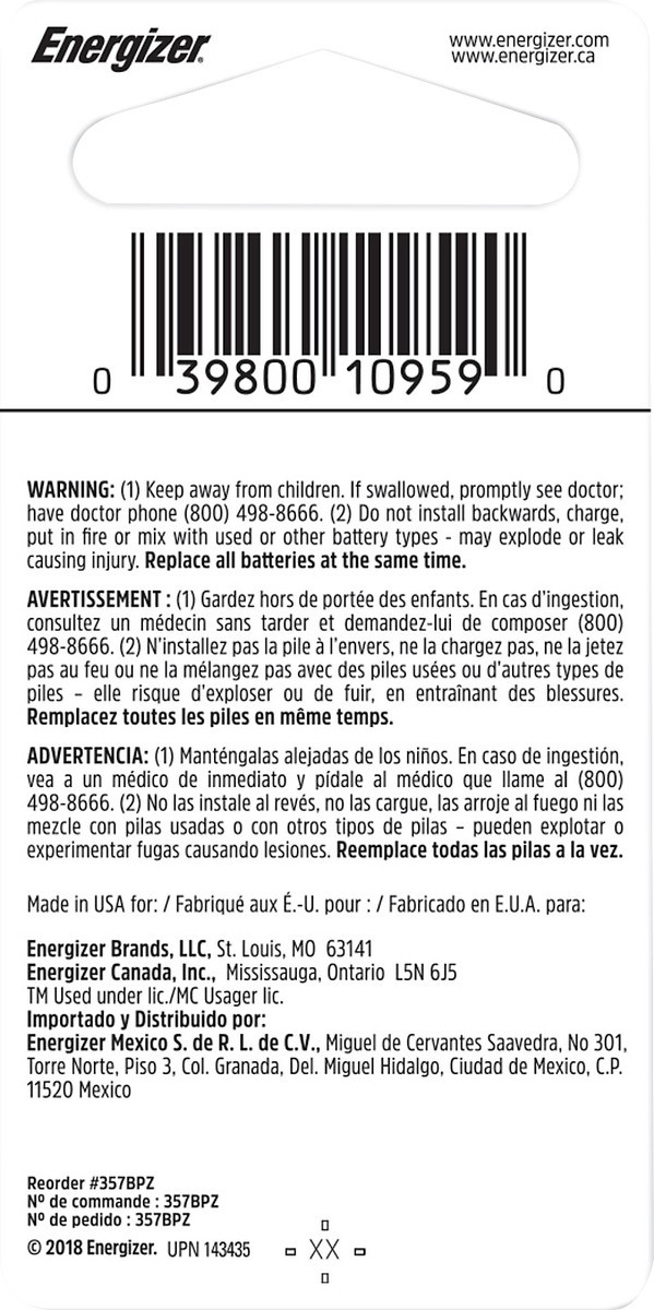 slide 5 of 5, Energizer Watch Battery, 1 ct