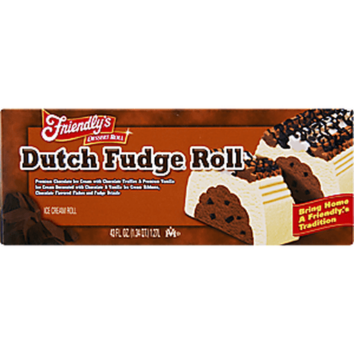 slide 4 of 9, Friendly's Roll Dutch Fudge Ice Cream Roll, 43 fl oz