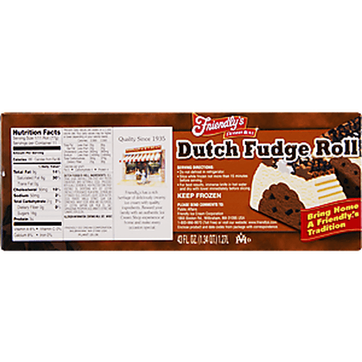 slide 7 of 9, Friendly's Roll Dutch Fudge Ice Cream Roll, 43 fl oz