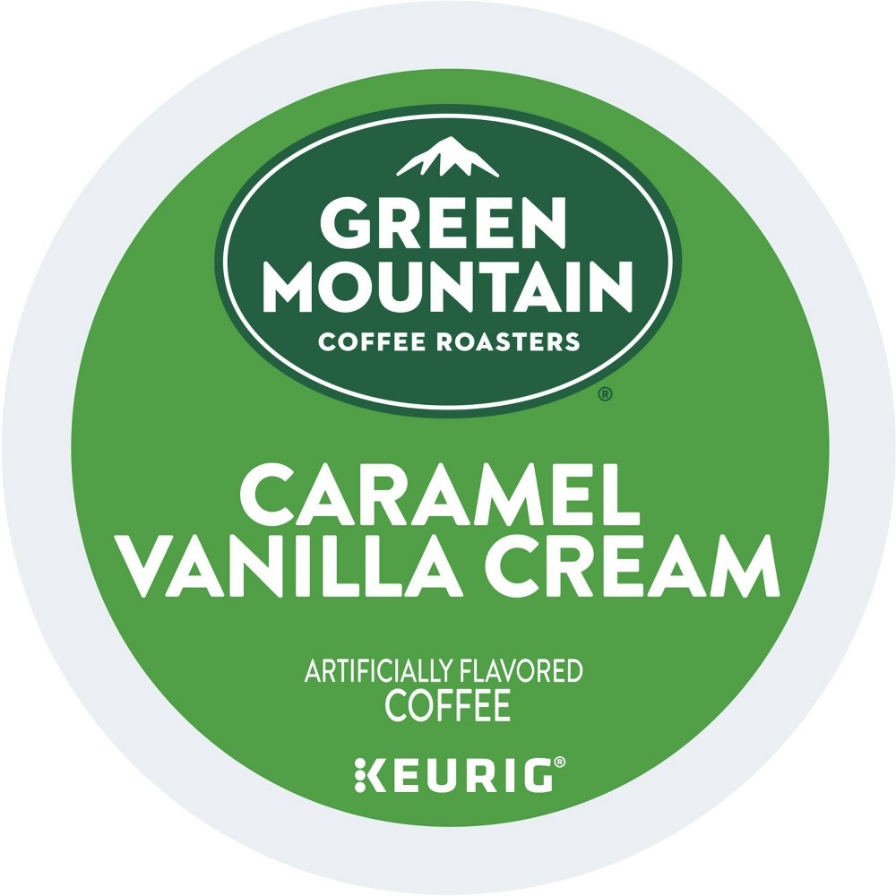 slide 2 of 3, Green Mountain Coffee Caramel Vanilla Cream Keurig K-Cup Coffee Pods Flavored Coffee Light Roast, 24 ct
