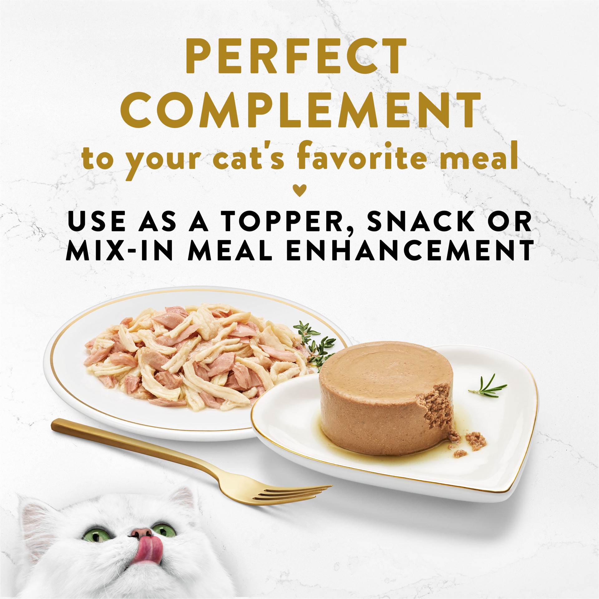 slide 3 of 9, Fancy Feast Purina Fancy Feast Appetizers Lickable Grain Free Wet Cat Food Topper White Meat Chicken and Flaked Tuna Appetizer - 1.1 oz. Tray, 1.1 oz