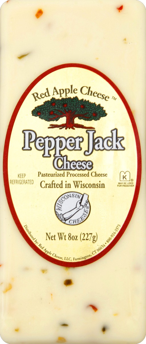 slide 4 of 5, Red Apple Pepper Jack Cheese, 8 oz