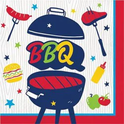 Summer BBQ Lunch Napkins