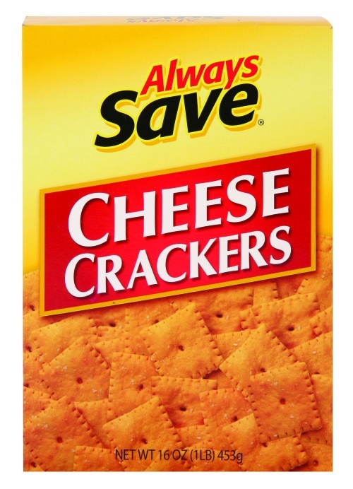 slide 1 of 1, Always Save Cheese Crackers, 12.4 oz