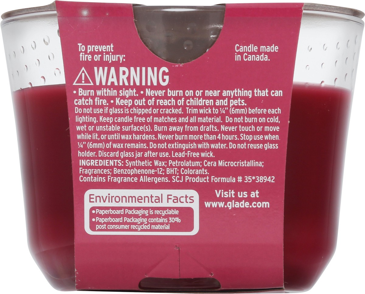 slide 8 of 13, Glade Cranberry Oh So Merry Candle 1 ea, 1 ct