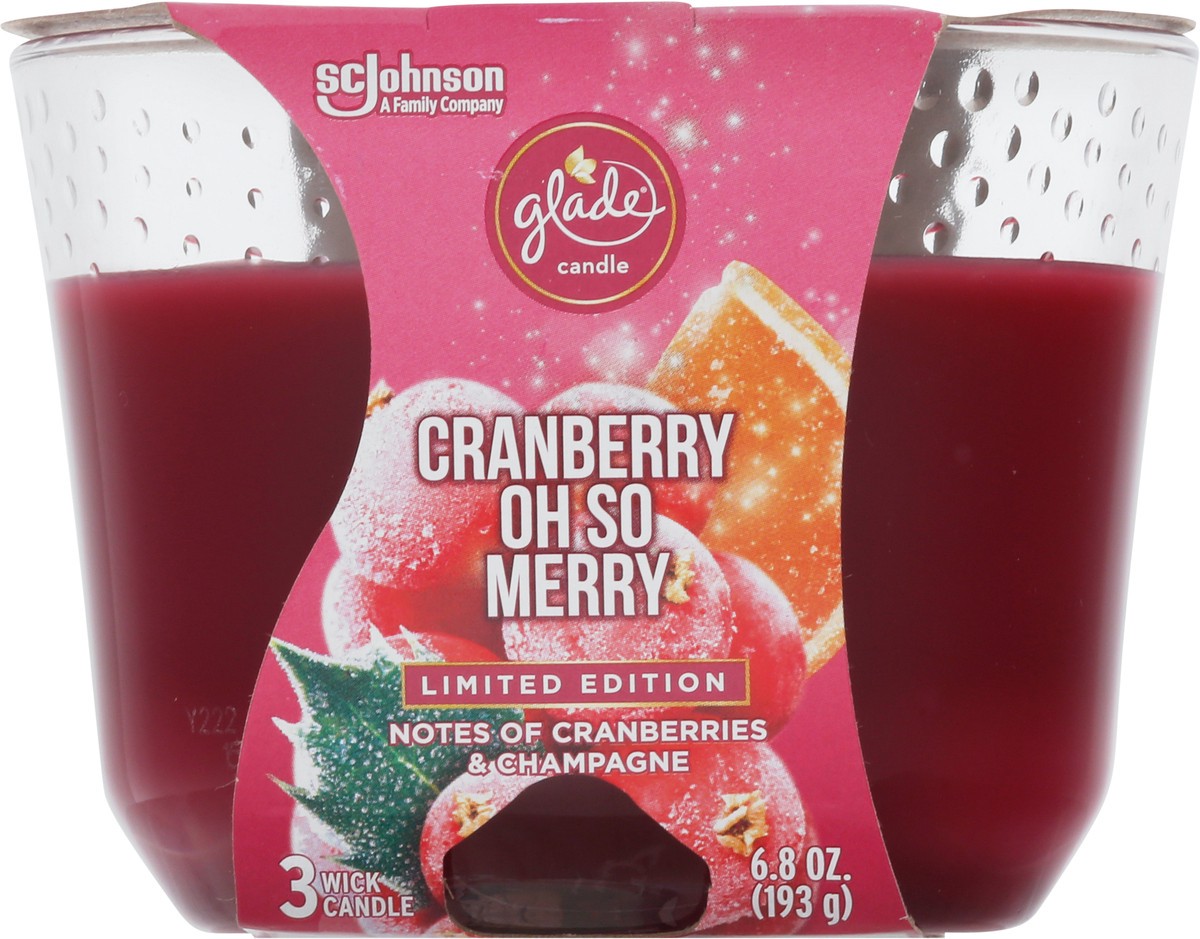 slide 3 of 13, Glade Cranberry Oh So Merry Candle 1 ea, 1 ct