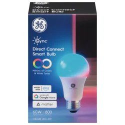 GE Cync LED Direct Connect 60 Watts Smart Bulb 1 Each