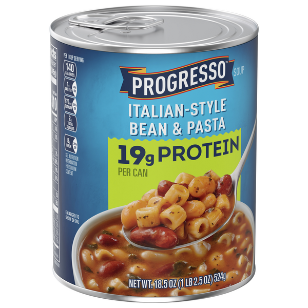 Progresso Protein Italian Style Bean And Pasta Soup 18.5 oz | Shipt