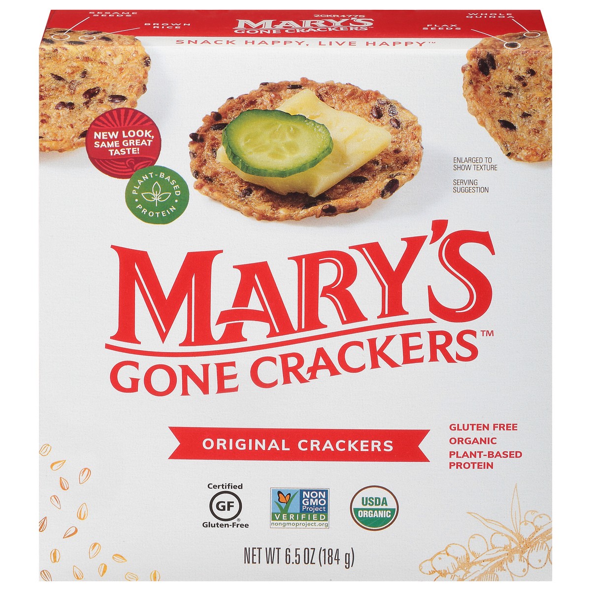 slide 1 of 6, Mary's Gone Crackers Alt Snack Crackers, 6.5 oz