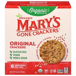 Mary's Gone Crackers Organic Original Crackers 6.5 oz