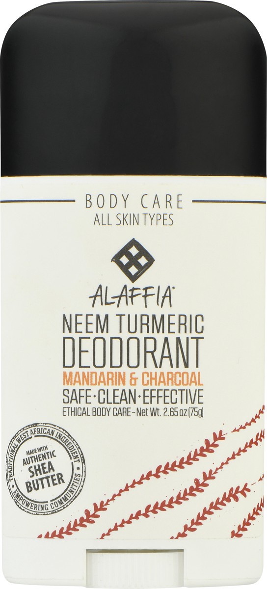 slide 4 of 11, Alaffia Charcoal Mandarin Deodorant, 2.65 oz