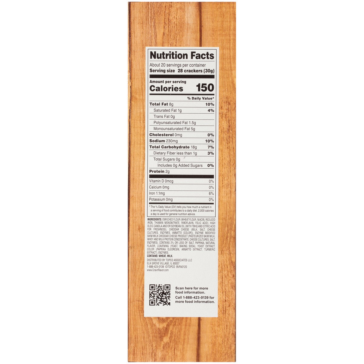 slide 2 of 13, Crav'n Flavor Cheddar Cheese Crackers Family Size 21 oz, 21 oz