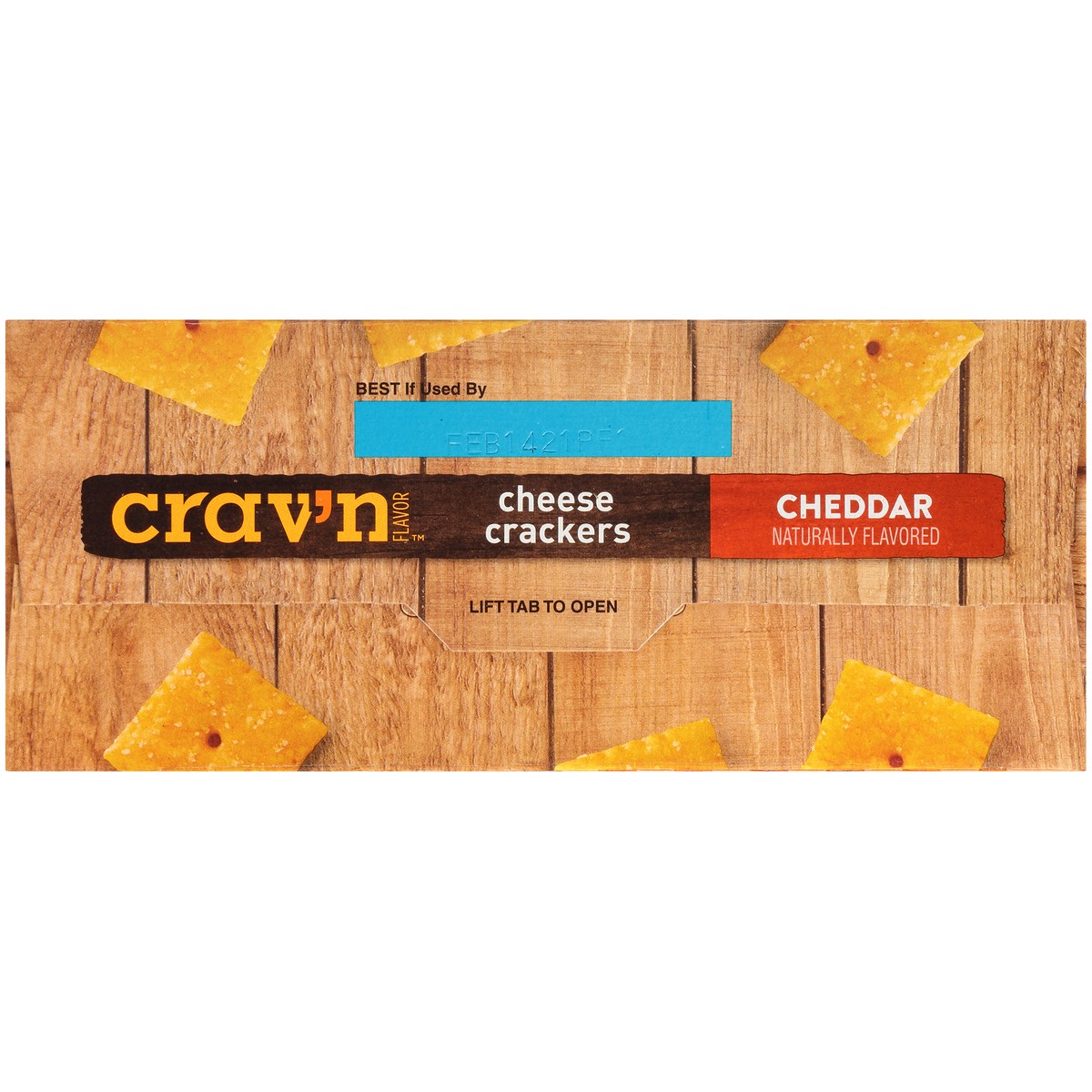slide 7 of 13, Crav'n Flavor Cheddar Cheese Crackers Family Size 21 oz, 21 oz