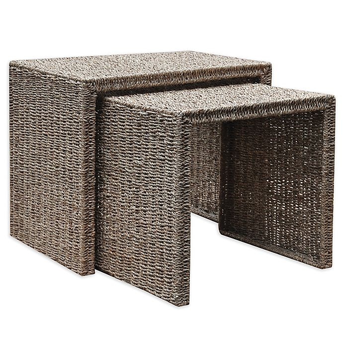 slide 1 of 6, Bee & Willow Home Seagrass Nesting Side Table Set - Natural, 2 ct