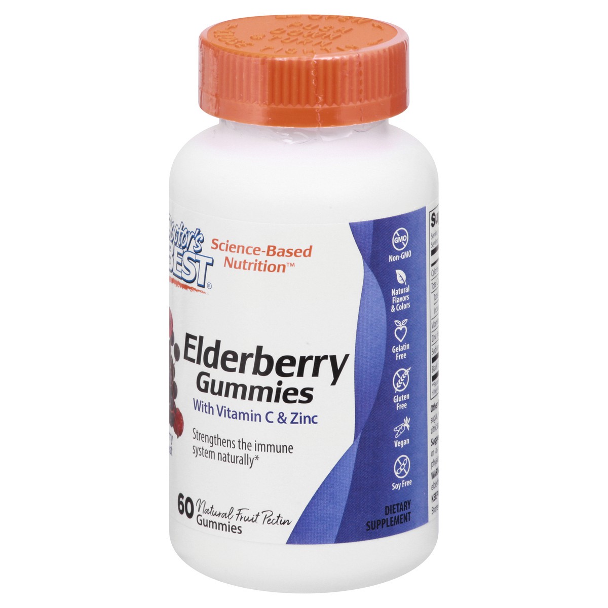 slide 6 of 9, Doctor's Best Gummies Berry Blast Elderberry 60 ea, 60 ct