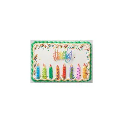 Cub Bakery 1/2 Decorated Sheet Chocolate Cake Buttercreme Icing, 1 Each