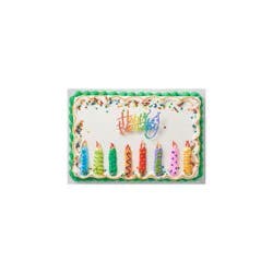 Cub Bakery 1/2 Decorated Sheet Chocolate Cake Buttercreme Icing, 1 Each