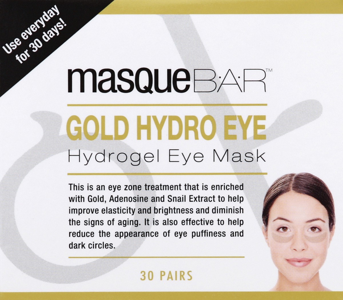 slide 1 of 4, Masque BAR Eye Mask 30 ea, 30 ct