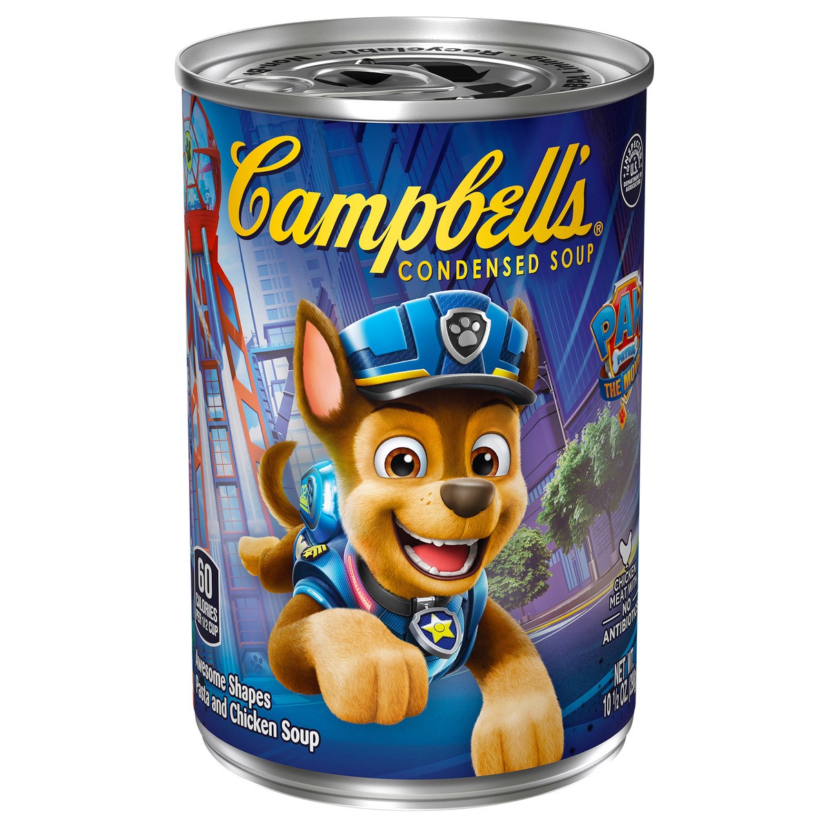 slide 1 of 16, Disney Campbell's PAW Patrol Chicken & Pasta Shapes Soup - 10.5oz, 
