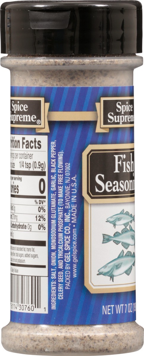 slide 12 of 13, Spice Supreme Fish Seasoning, 7 oz