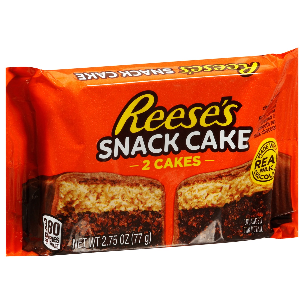 slide 2 of 11, Hershey's Reeses Snack Cake 2Ct, 2.75 oz