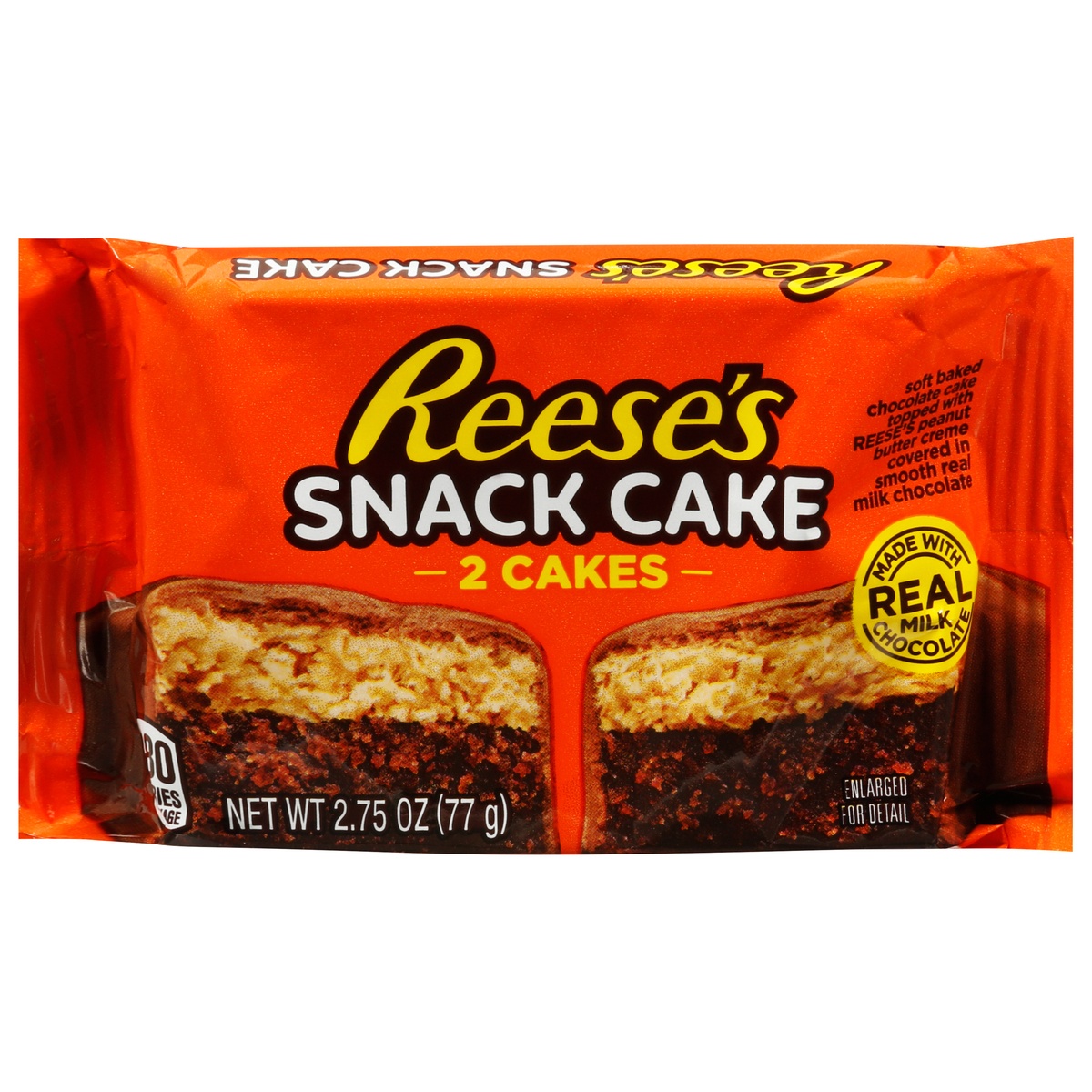 slide 1 of 11, Hershey's Reeses Snack Cake 2Ct, 2.75 oz