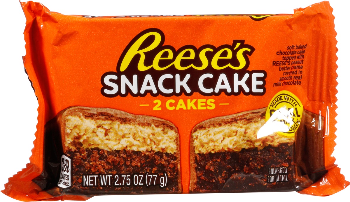 slide 9 of 11, Hershey's Reeses Snack Cake 2Ct, 2.75 oz