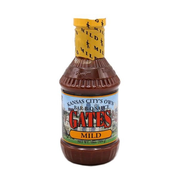 slide 1 of 1, Gates Mild BBQ Sauce, 18 oz