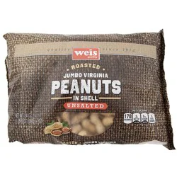 Weis Quality Roasted Unsalted in Shell Peanuts