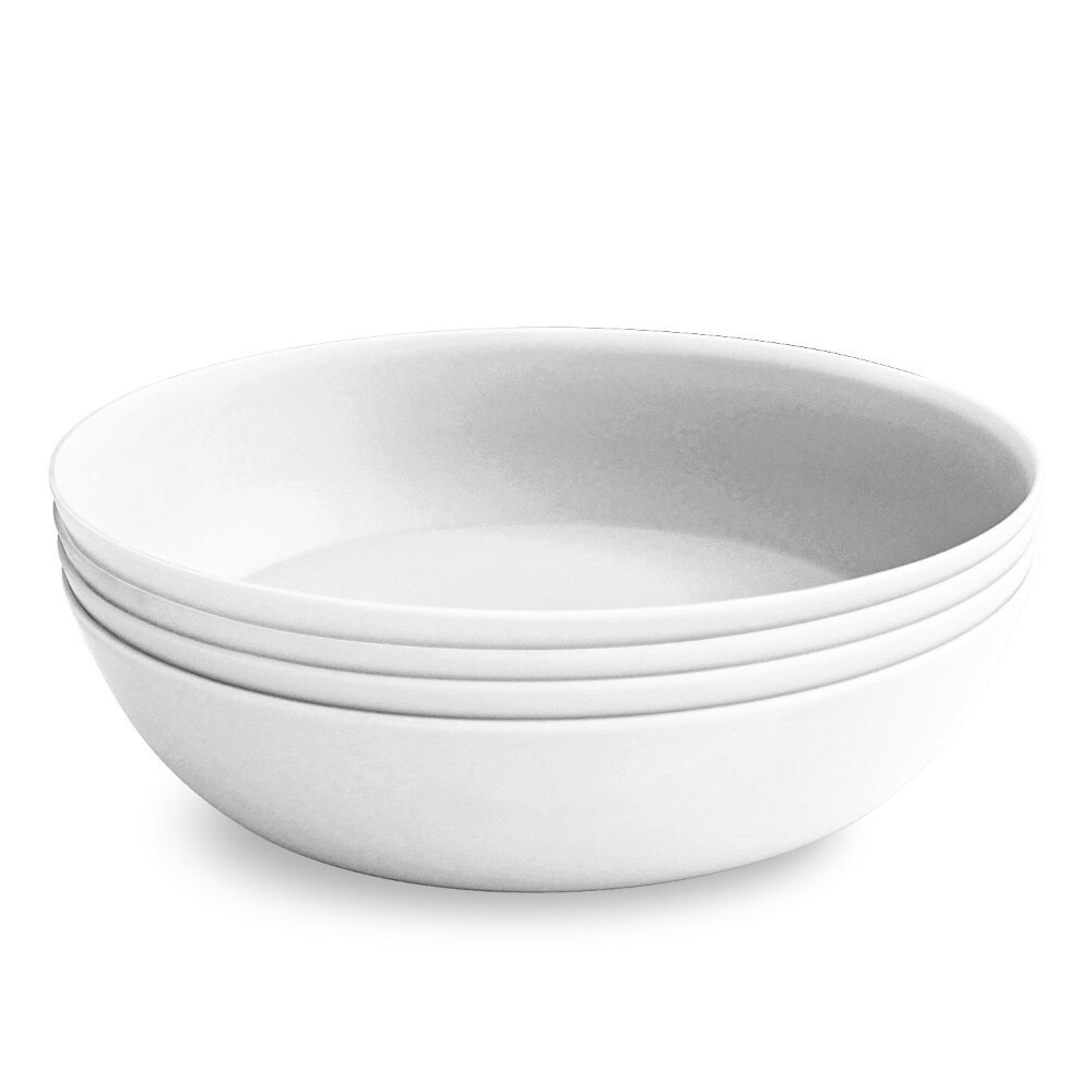 slide 1 of 1, EDL PP Dinner Bowl- White, 4 ct / 8.63 in