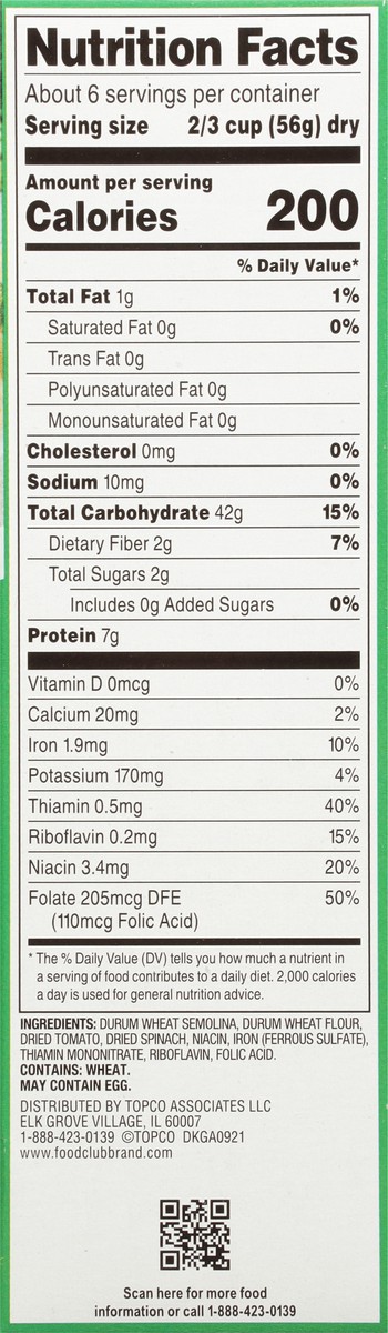 slide 5 of 9, Food Club Tri-Color Rotini 12 oz, 12 oz