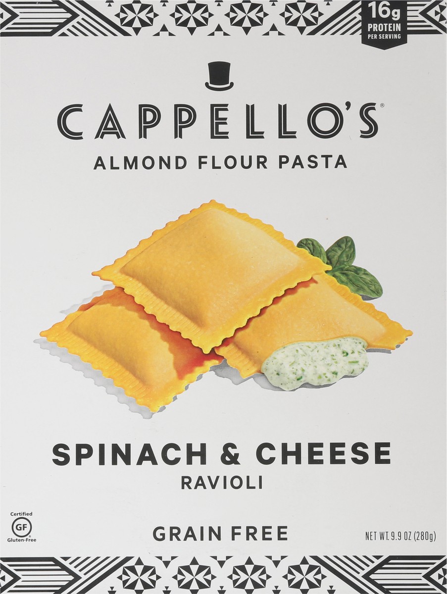 slide 8 of 9, Cappello's Spinach & Cheese Ravioli 9.9 oz, 9.9 oz