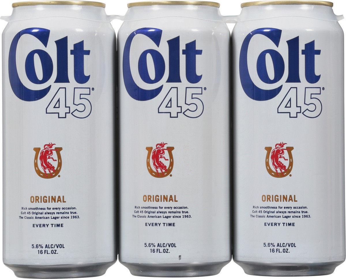 slide 2 of 9, Colt 45 Original Beer 6 - 16 fl oz Cans, 6 ct
