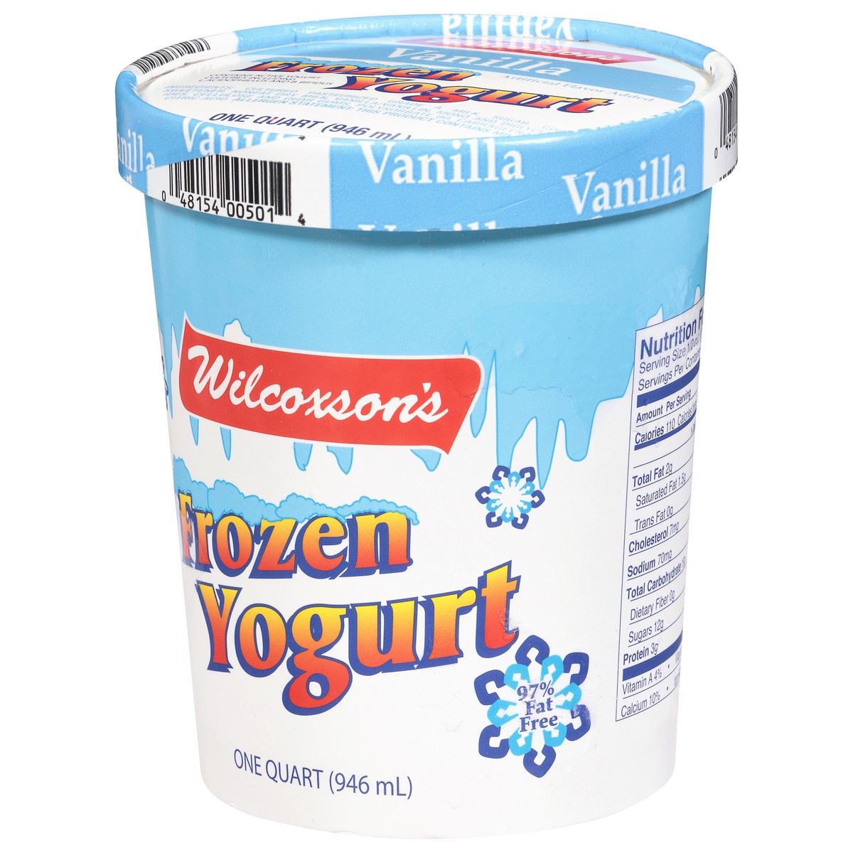 slide 7 of 14, Wilcoxson's Vanilla Frozen Yogurt 1 qt, 1 qt