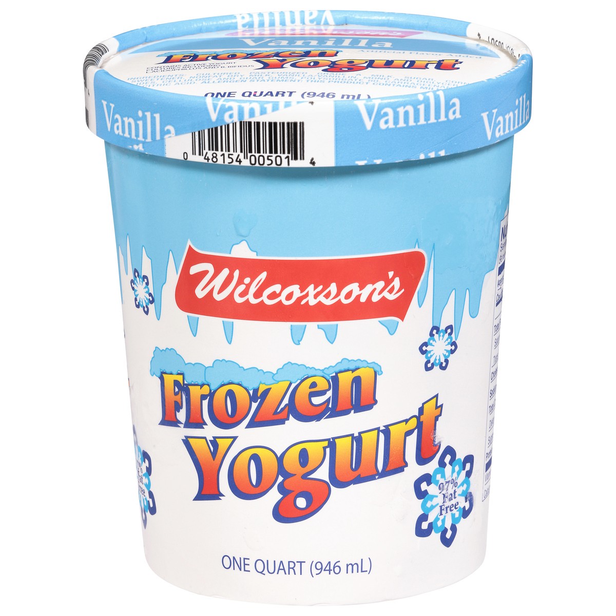 slide 4 of 14, Wilcoxson's Vanilla Frozen Yogurt 1 qt, 1 qt