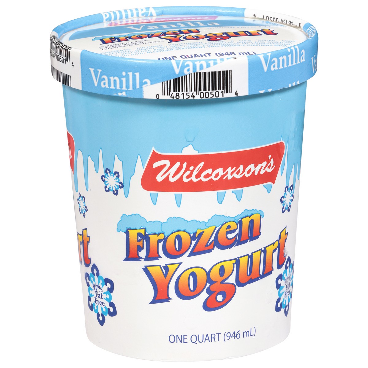 slide 14 of 14, Wilcoxson's Vanilla Frozen Yogurt 1 qt, 1 qt