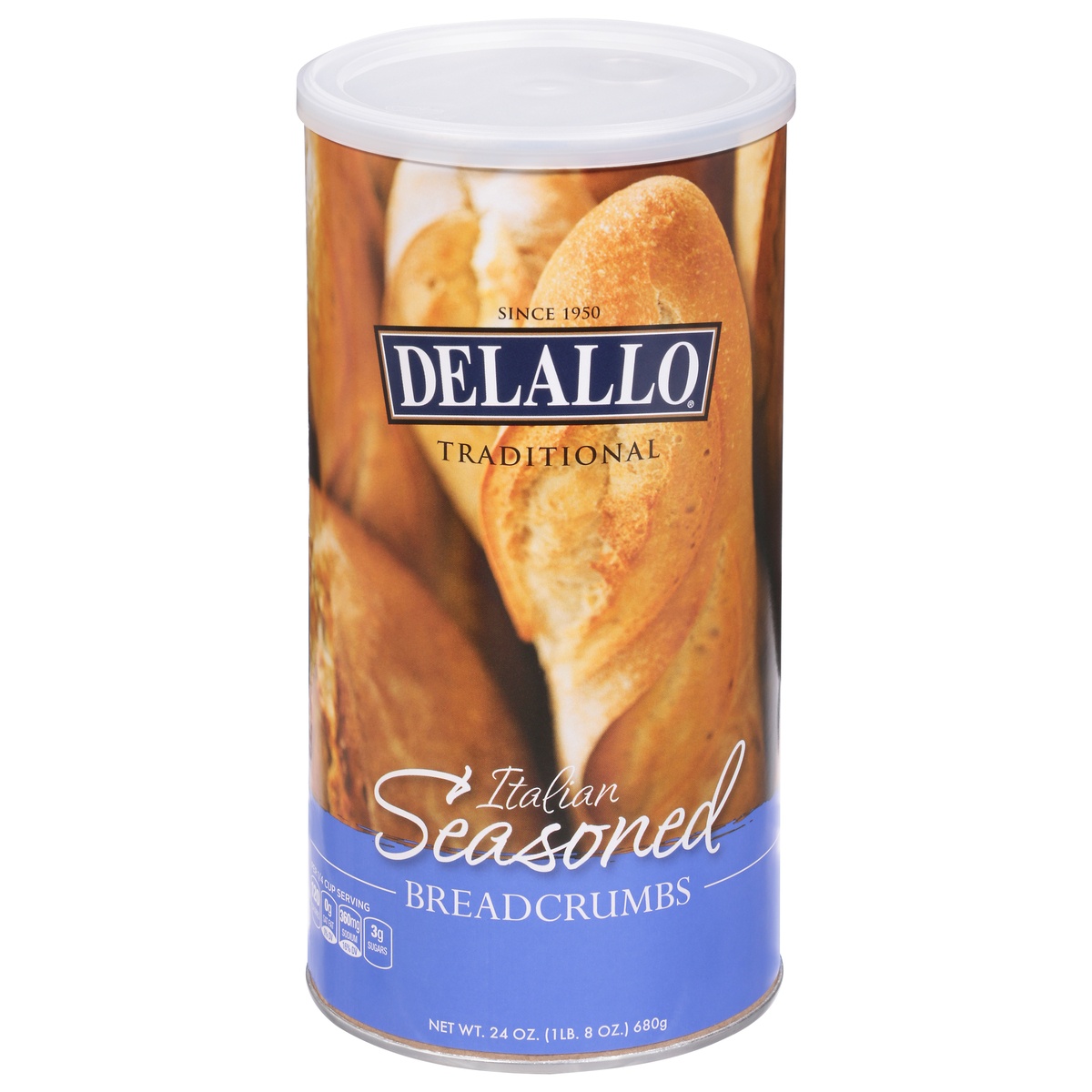 slide 1 of 1, DeLallo Italian Seasoned Bread Crumbs, 24 oz