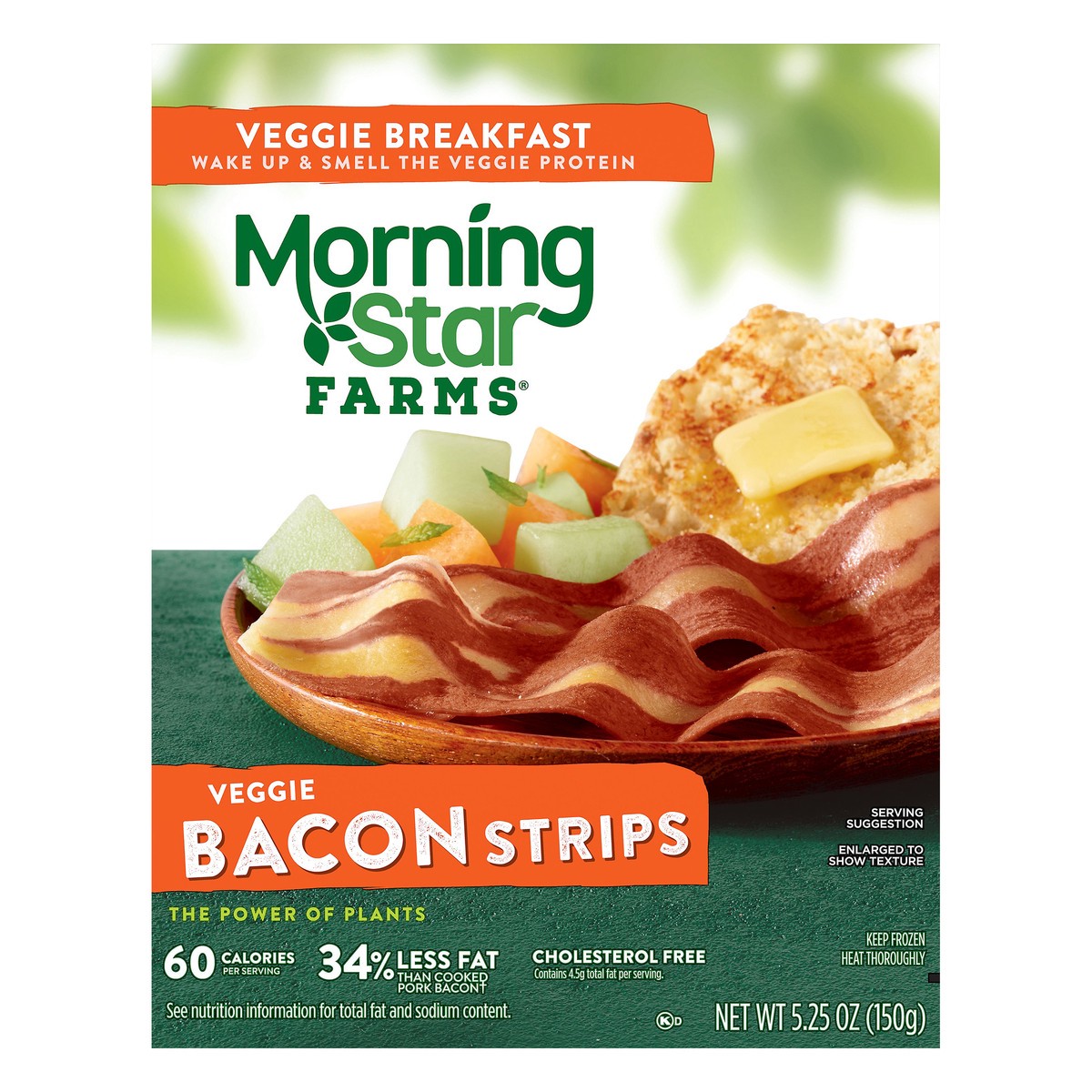 slide 3 of 11, MorningStar Farms Veggie Breakfast Meatless Bacon Strips, Original, 5.25 oz, Frozen, 5.25 oz